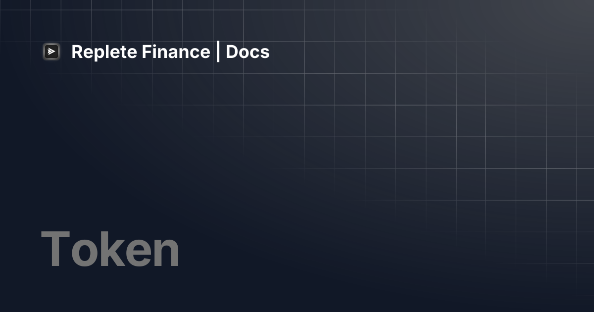 Token replete finance docs